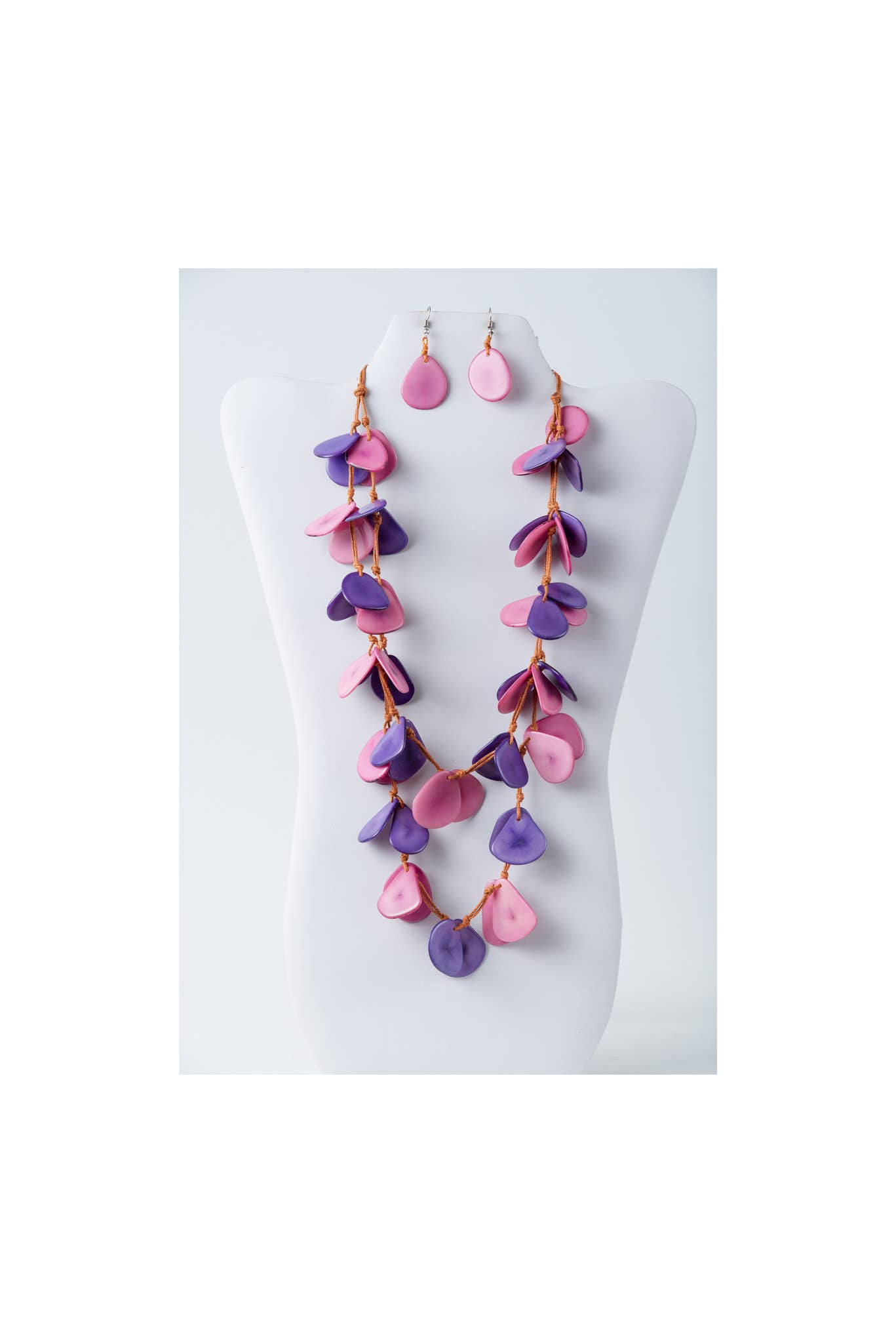 TaguArtsy – wholesale Smycken – Nola kronblad lång Tagua halsbandsuppsättning7