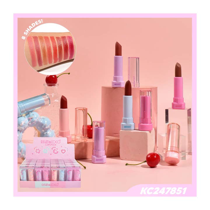 PINEAPPLE Beauty - Wholesale Lipstick - Kevin & Coco KC247851 2 in 1 Lipstick - 24 pcs