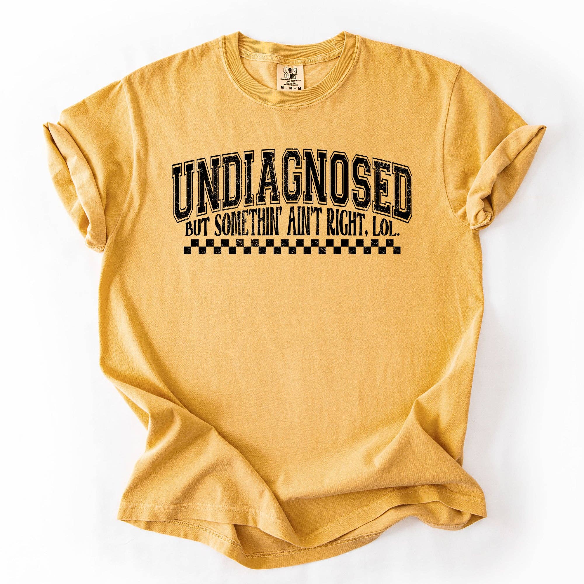 Refinery Number One LLC - Wholesale T-Shirt (Graphic) - Unisex - Undiagnosed, But Something Ain't Right, Mental Health Tshirt0