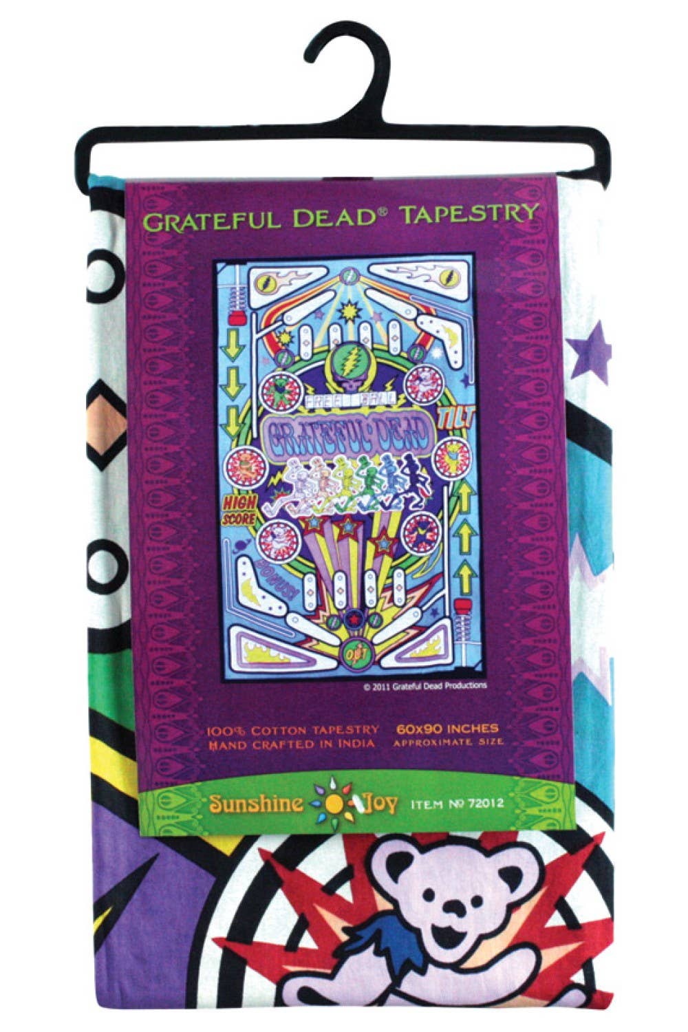 Sunshine Joy - Wholesale Tapestry/Textile - 3D Grateful Dead Tapestry Pinball Machine Tapestries Bears1