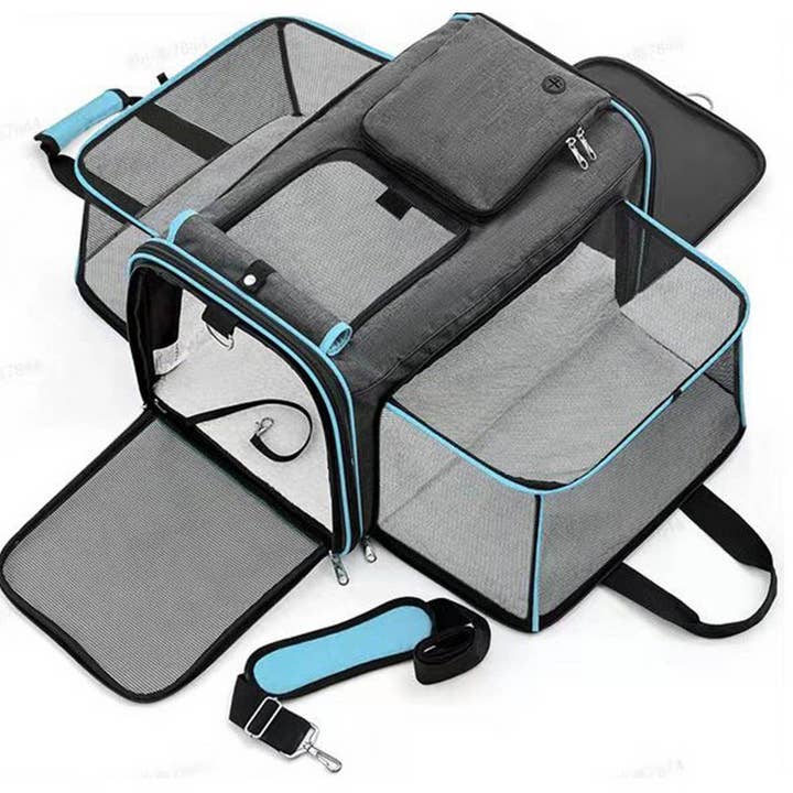 Portable Pet Travel Tote with Expandable Space_CWMM5987 for wholesale by PAWPAWwholesale