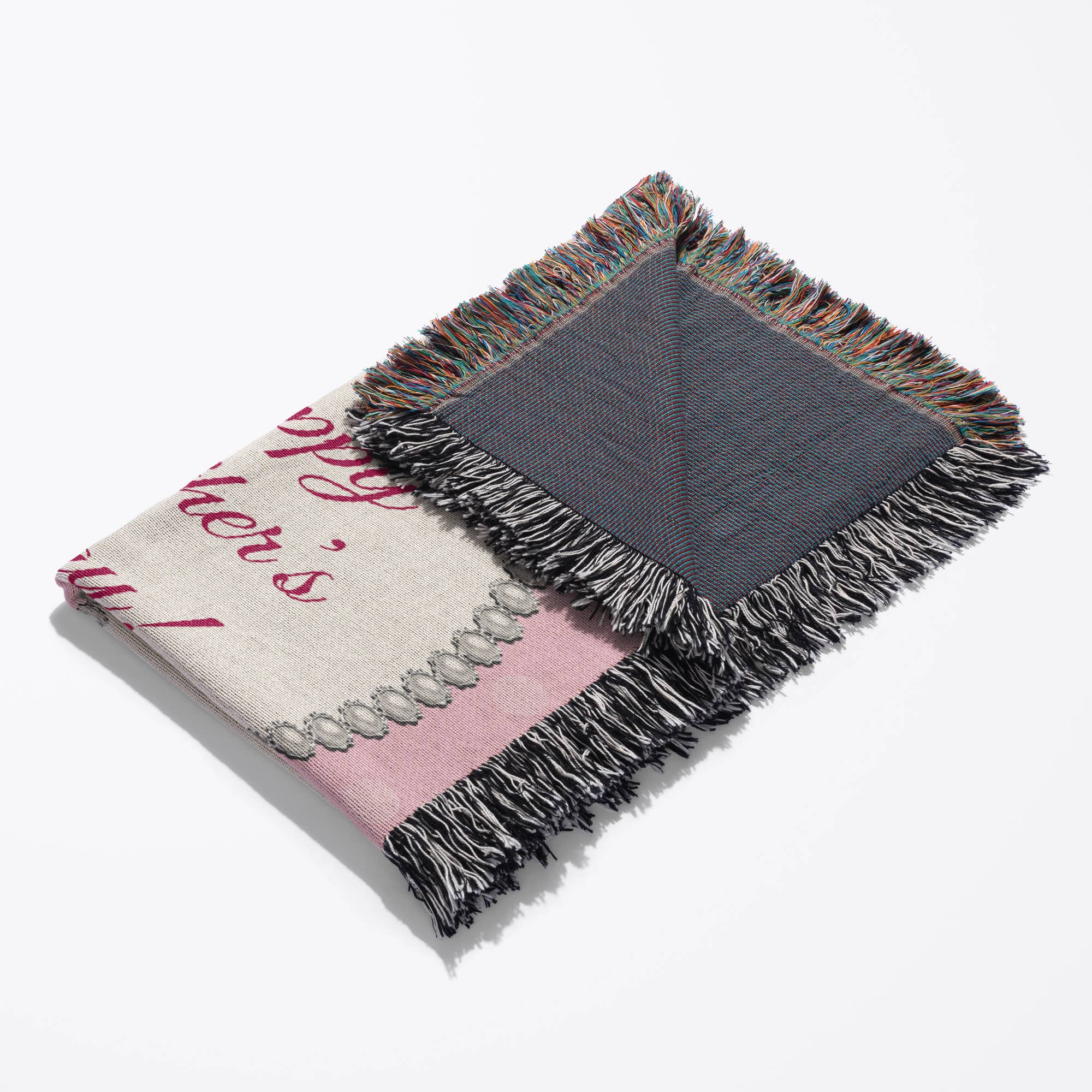 3dRose – wholesale Throw blanket – 3dRose, Roses of Pink and Red, Oval Pearl Look Frame on Dots, Happy Mothers Day, Blanket3