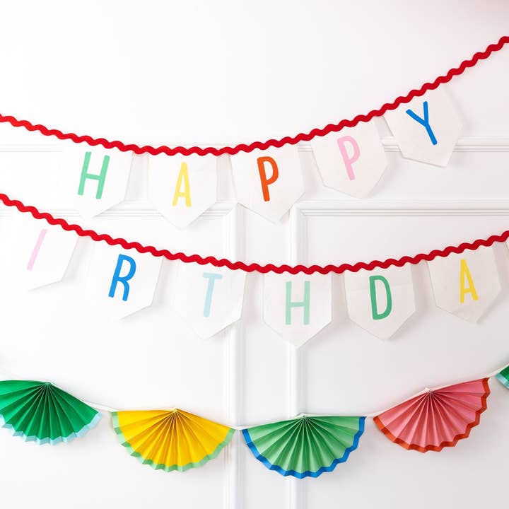 My Mind’s Eye - Wholesale Party Sign/Banner - HBD1103 - Bright Birthday Bunting Banner1