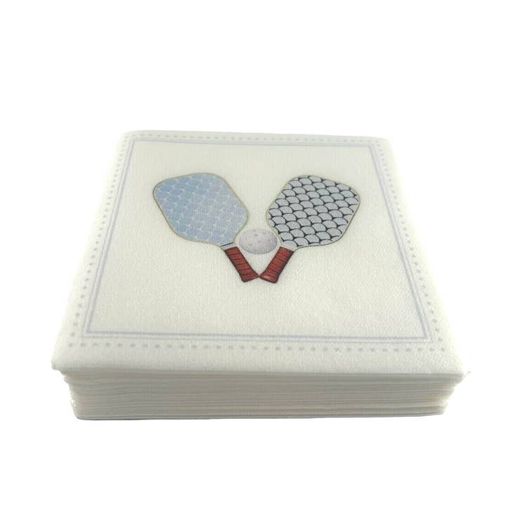 Linen-Feel Cocktail Napkins, Pickleball for wholesale by Maven Home