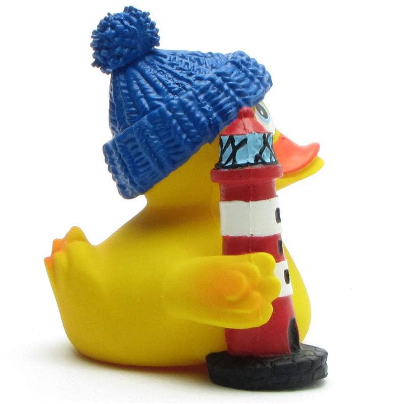 Duckshop – Großhandel Badespielzeug – Baby – Badeente Leuchtturm-Wärter - Gummiente1