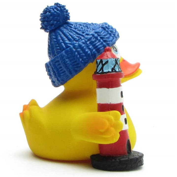 Duckshop – Großhandel Badespielzeug – Baby – Badeente Leuchtturm-Wärter - Gummiente1