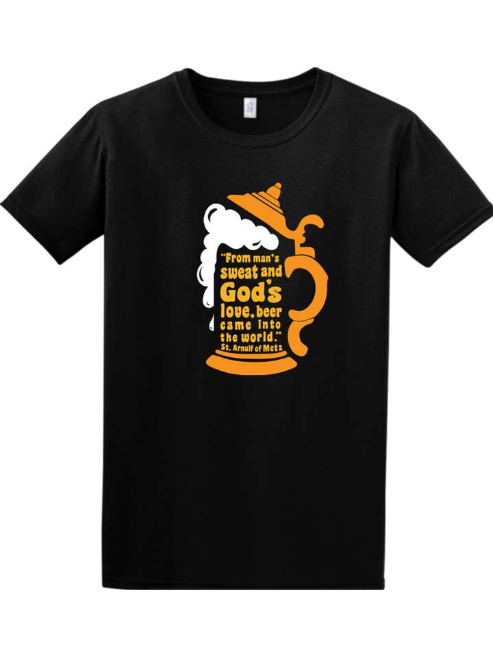 Sock Religious - Wholesale Screen Printed T-Shirt - Unisex - Beer Stein Quote - Adult T-shirt6