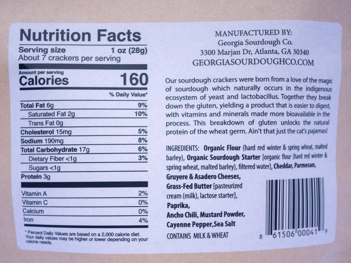 Georgia Sourdough Co. - Wholesale Crackers - Cheese Crackers2