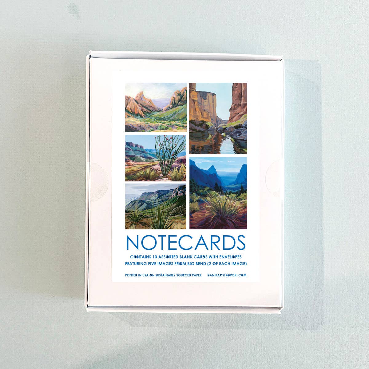 Danika Ostrowski Art + Design - Wholesale Stationery/Notecard Set - Big Bend Notecard Set3