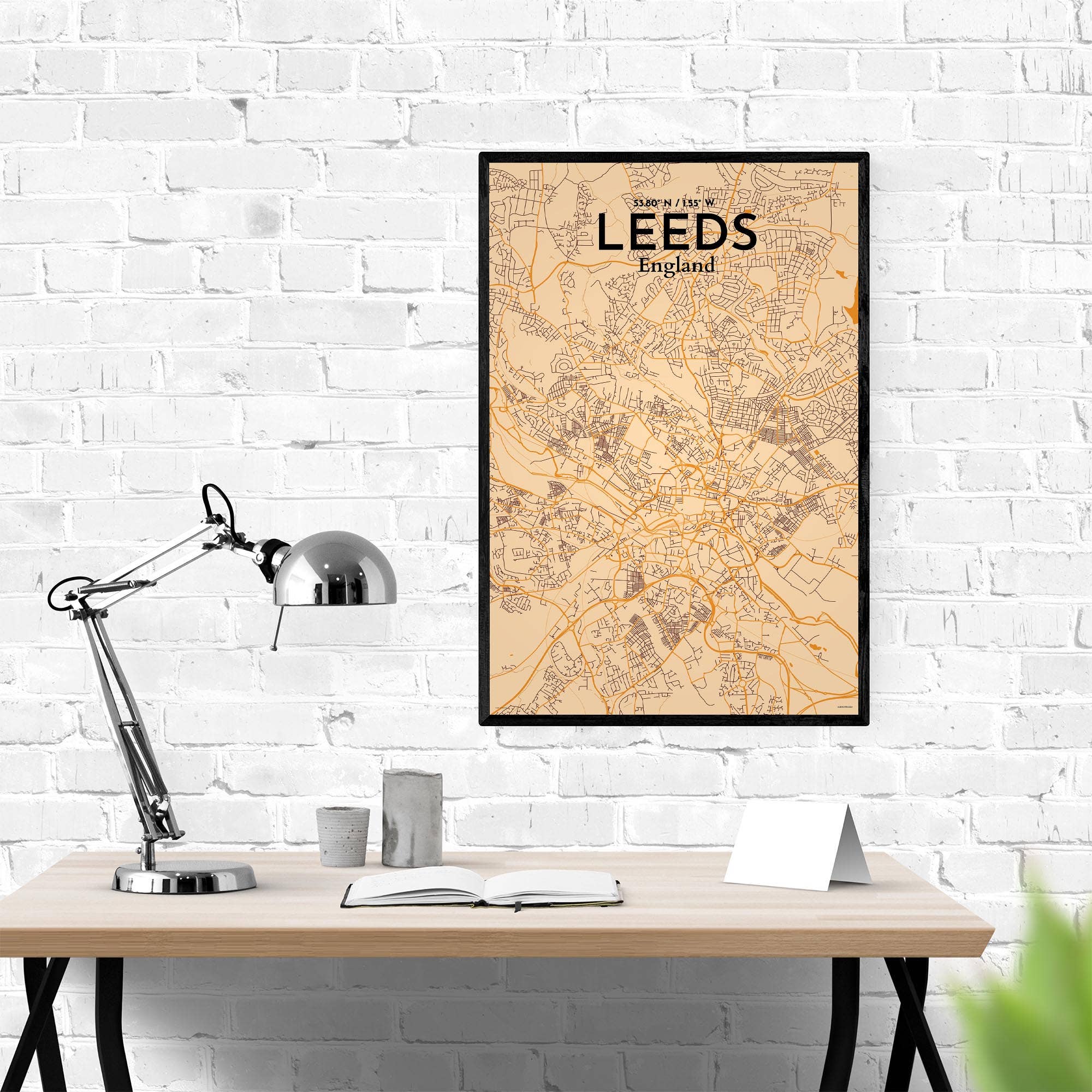 OurPoster.com – wholesale Poster – Leeds karta affisch75
