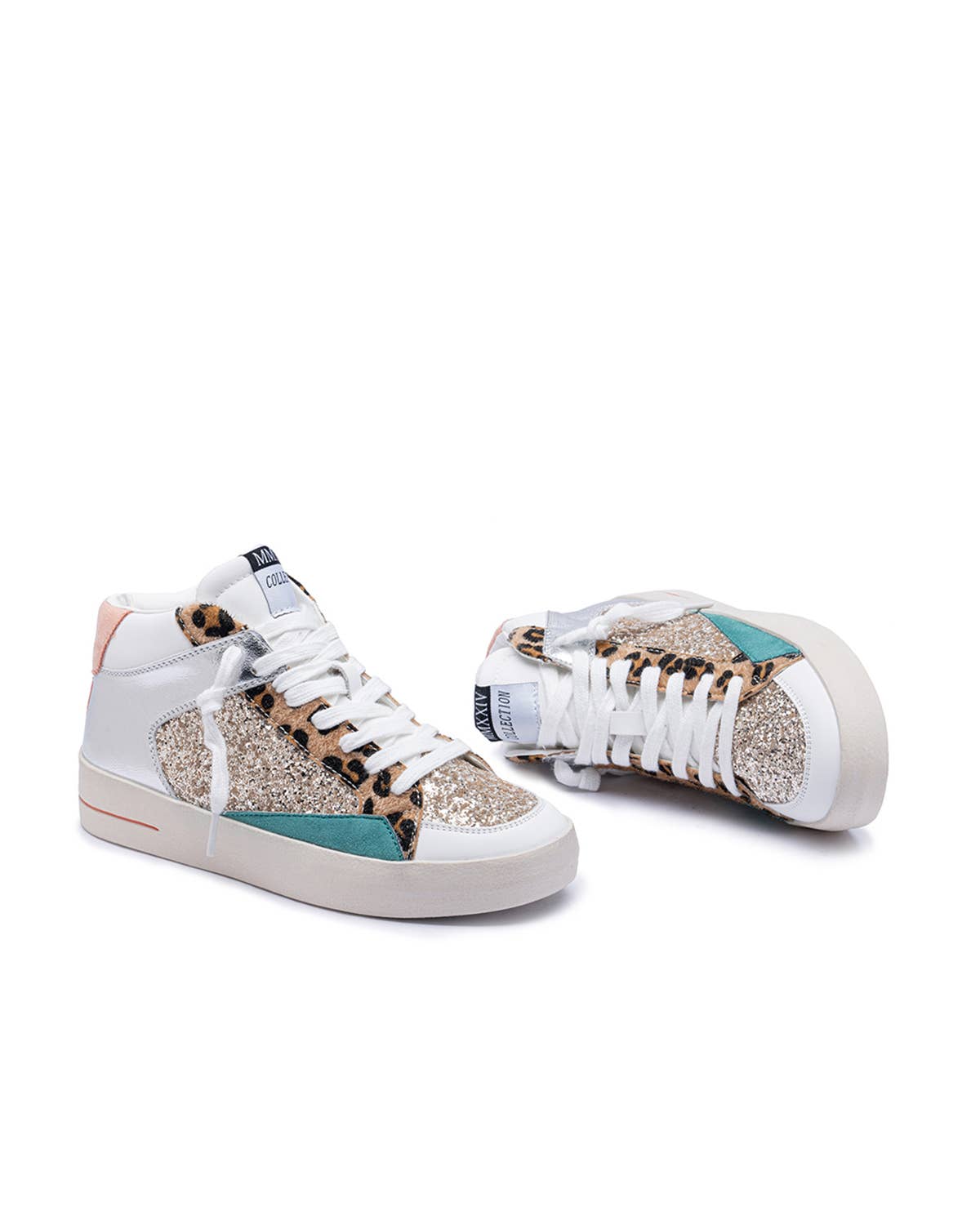 CEREZA - Wholesale Lifestyle Sneakers - Women's - Women's High-cut Platform Sneakers with with glitter detail14