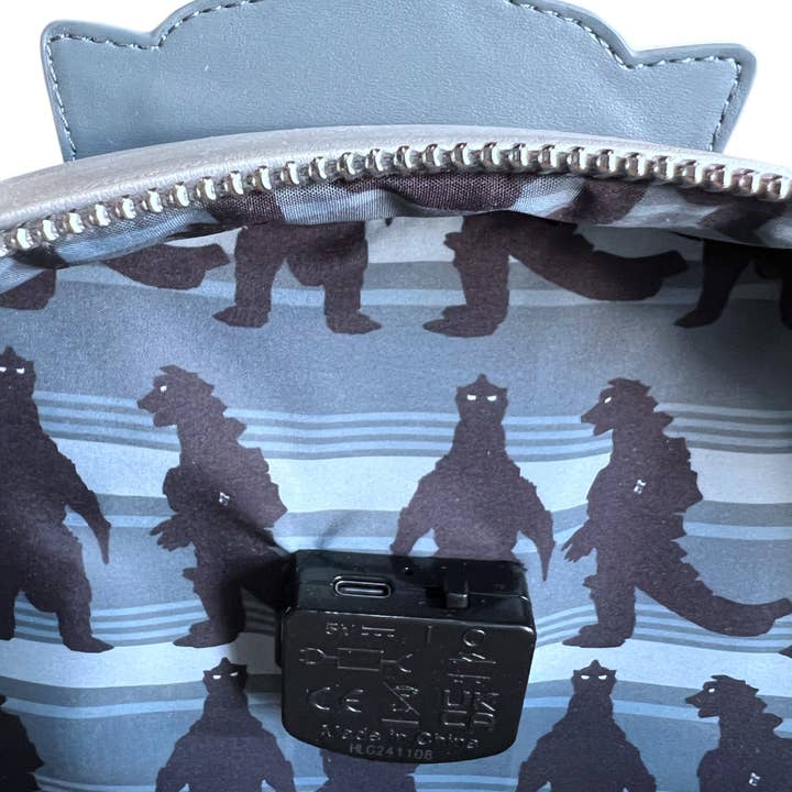 Grotto Treasures - Wholesale Backpack - Unisex - Grotto Treasures Exclusive - Loungefly Toho Godzilla Mechagodzilla Metallic Light-Up Full-Size Backpack5