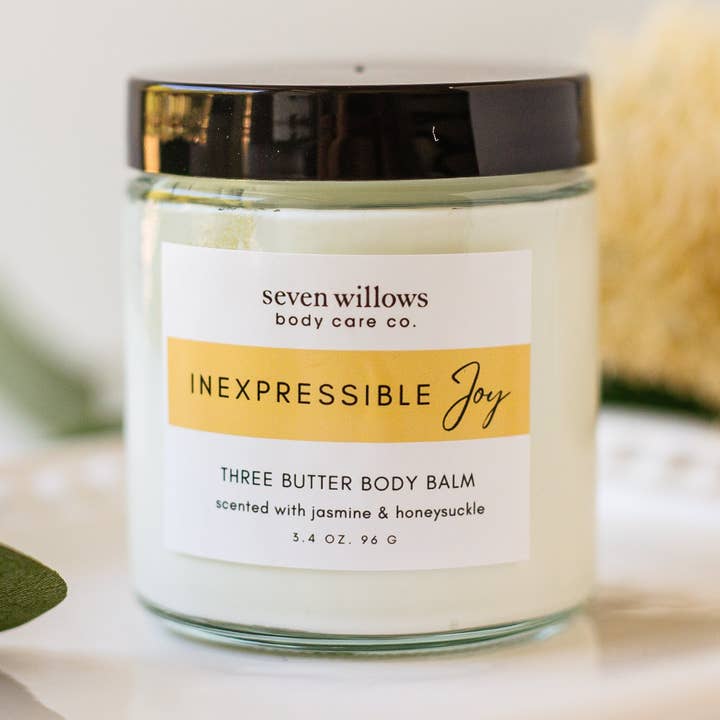 Three Butter Body Balm / Inexpressible Joy for wholesale by seven willows body care co.