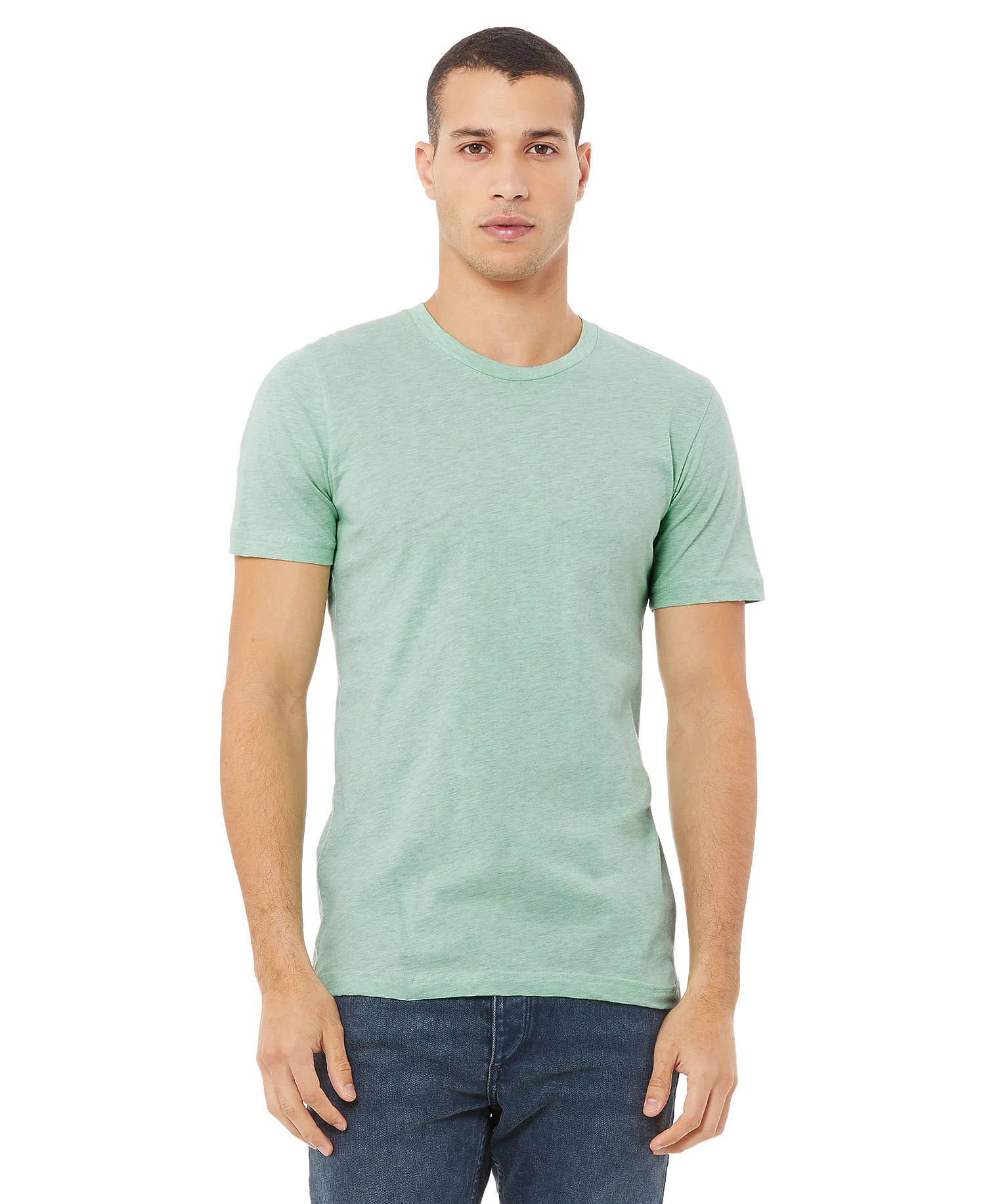 Print The Dream - Wholesale T-Shirt - Unisex - Bella Canvas 3001 Heather CVC T-shirt, Unisex Soft Shirts27