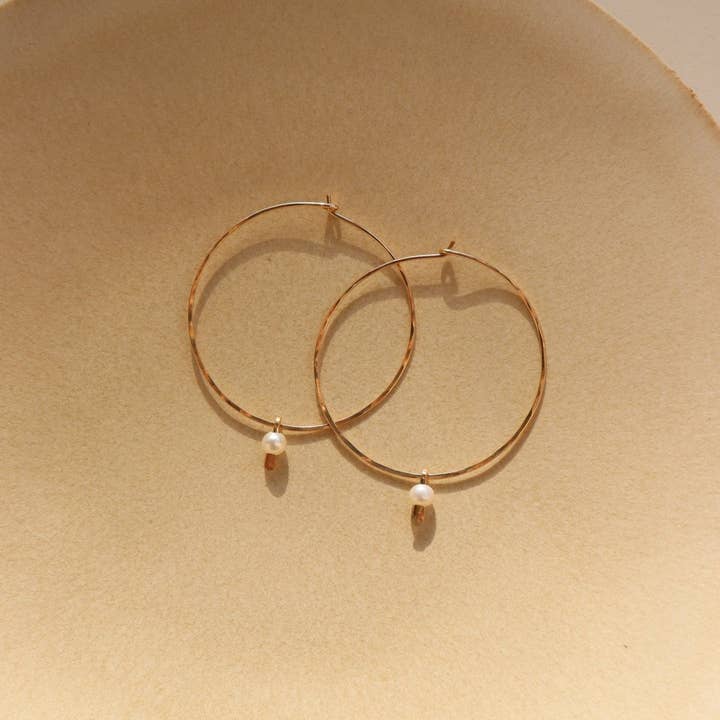 Token Hammered Paloma Hoops Token Hammered Paloma Hoops