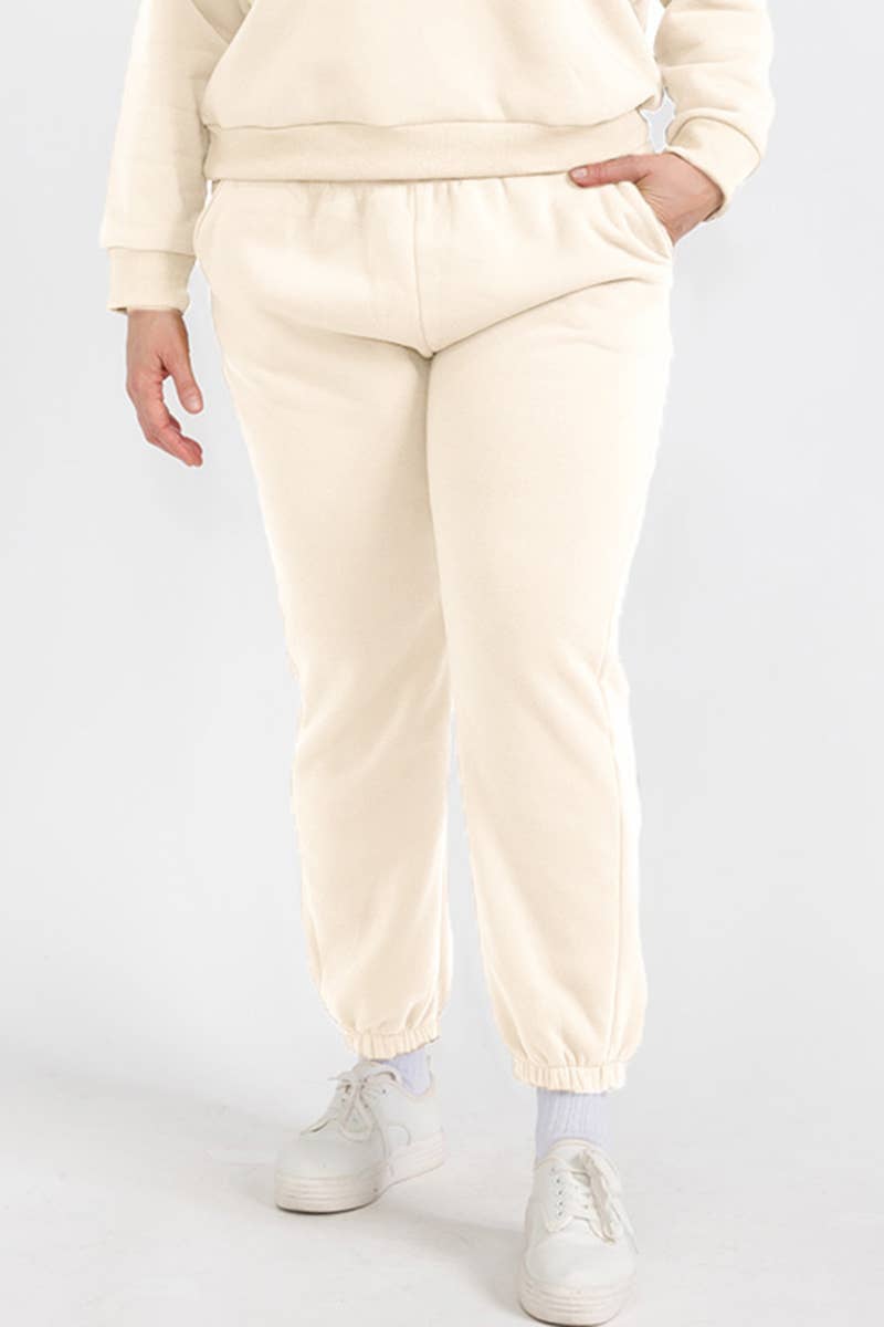 CAPELLA APPAREL - Wholesale Athletic Sweatpants/Joggers - Women's - Plus Size Poly Fleece Elastic Waist Joggers2