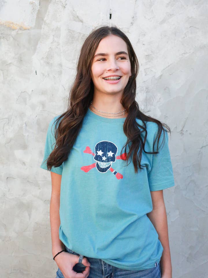 T-shirt original vintage de marque privée - Blue Lagoon pour la vente par SkulleTenn