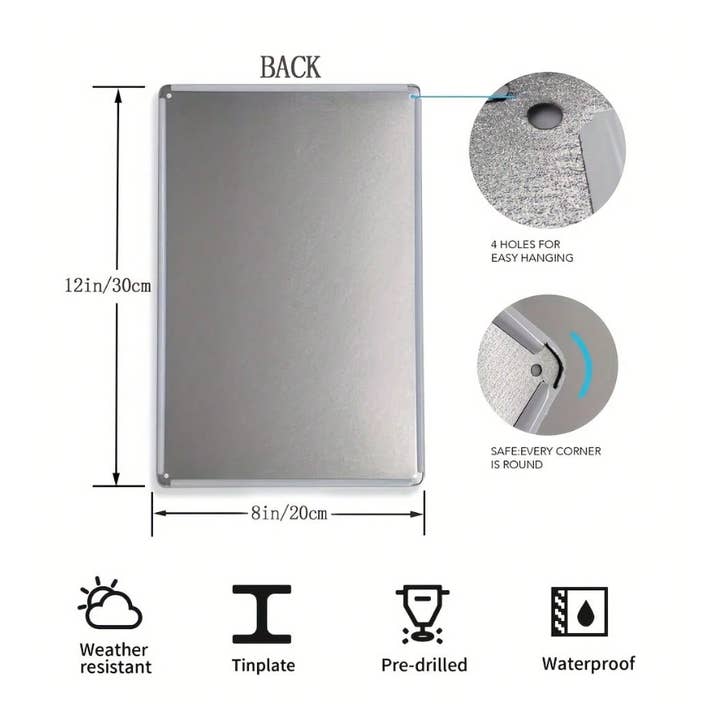 Funky Aura Boutique - Wholesale Sign - Warning, Witch's Garden Metal Sign2