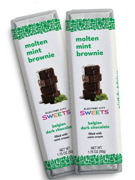 Molten Mint Brownie for wholesale by Electric City Sweets