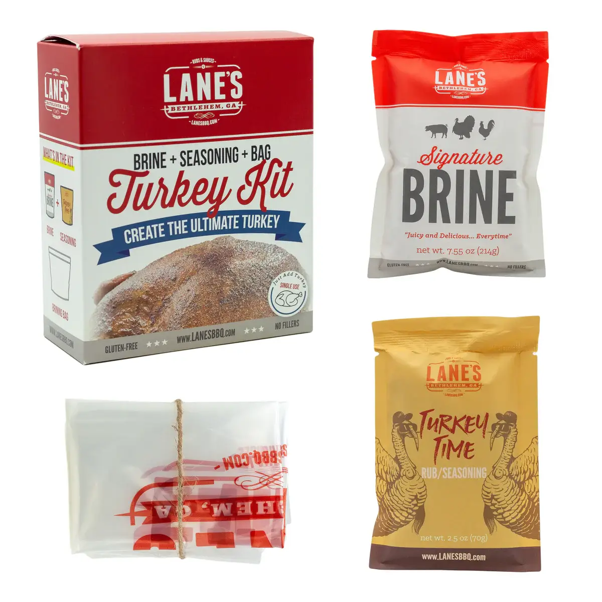Lane's BBQ - Wholesale Rub - Lane's Turkey Brine Kit - Single Use1