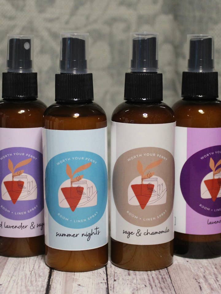 Sprays pour la chambre et le linge pour la vente par Worth Your Penny