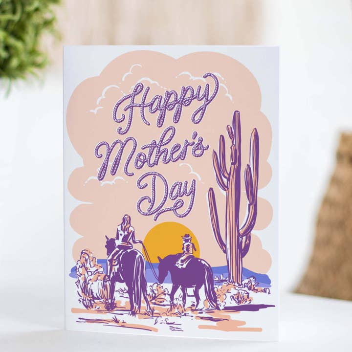 Antiquaria - Wholesale Mother's Day Card - Trail Ride Mother's Day A2 Greeting Card3