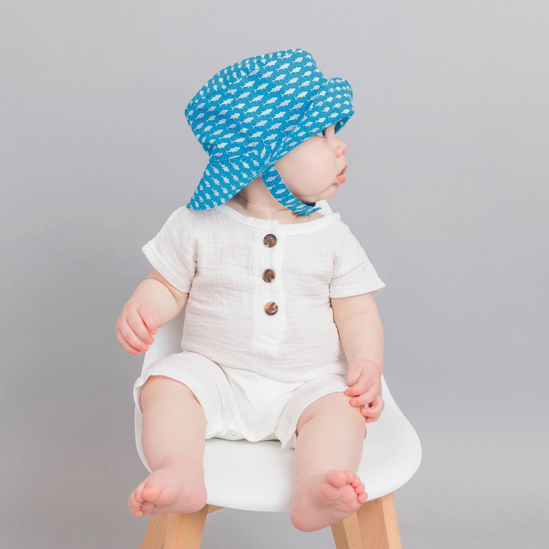 Huggalugs - Wholesale Bucket Hat - Kids - Shark UPF 25+ Bucket Hat Baby & Toddler SALE3