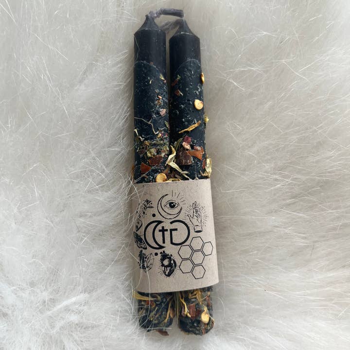 The Chaotic Good (previously The Great Cosmic Trust) - Wholesale Tapered Candle/Candlestick - black ritual candles