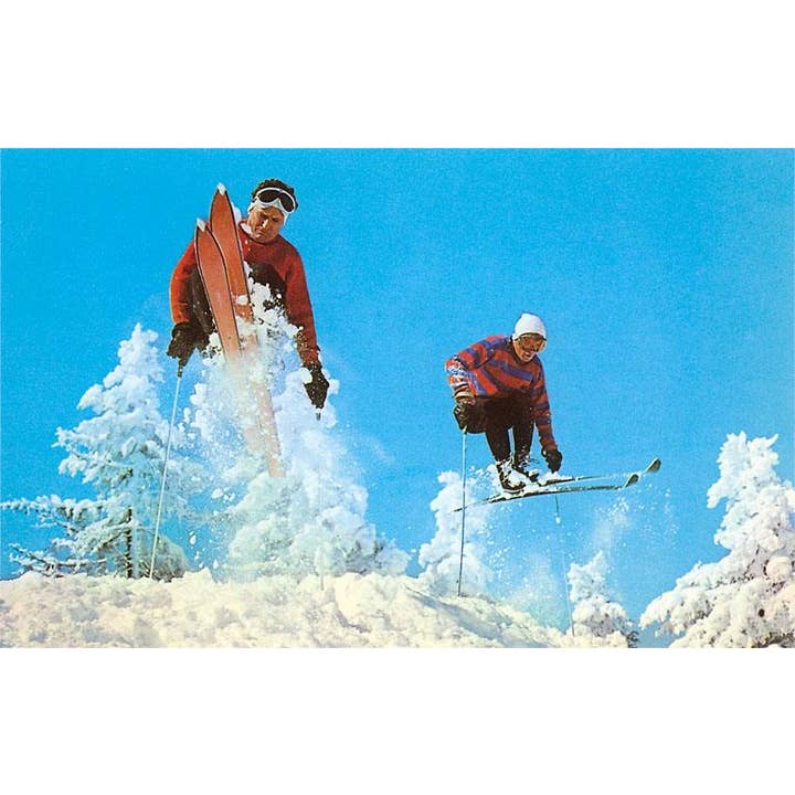 Carte postale WS-33 Ski sur bosses pour la vente par Found Image Press