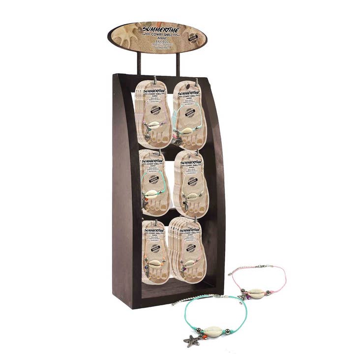 Assortimento di cavigliere Cowrie Shell per la vendita all'ingrosso da parte di Bamboo Trading Company