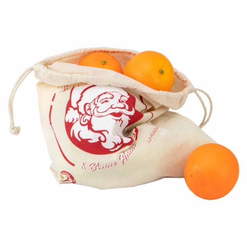Deffrennes - Wholesale Grocery/Shopping Bag - Santa Claus head cotton hood bag1