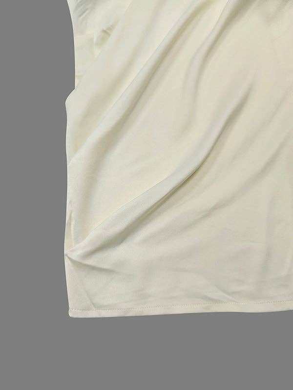 Plush Looks - Wholesale Blouse - Women's - Urban Solid Color Short Sleeve T-Shirt Top12