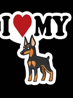 I Love My Min Pin for wholesale by Wag and Bark