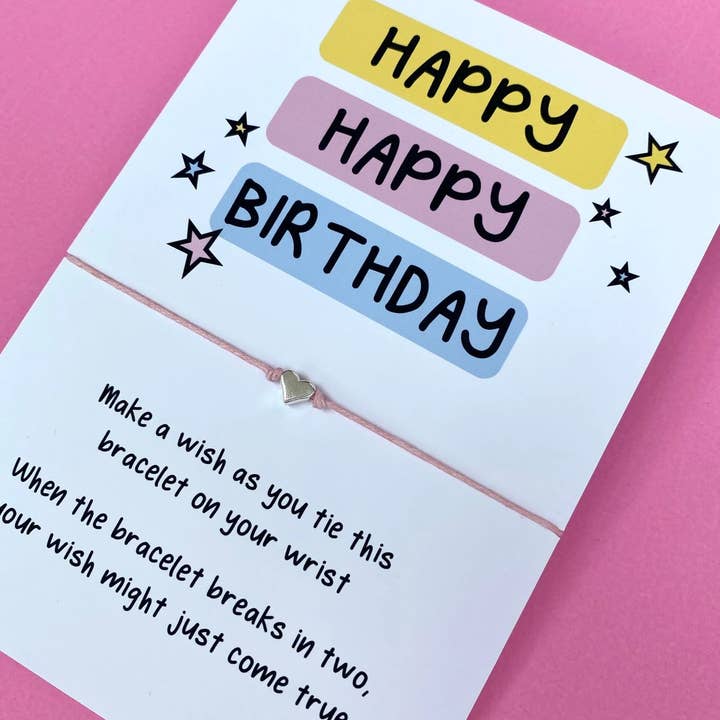 Happy Birthday Wish Bracelet for wholesale by The Happy Company