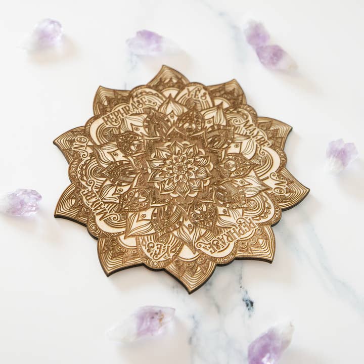 Ink and Flowers Designs - Wholesale Meditation Supplies - Mandala pendulum board4