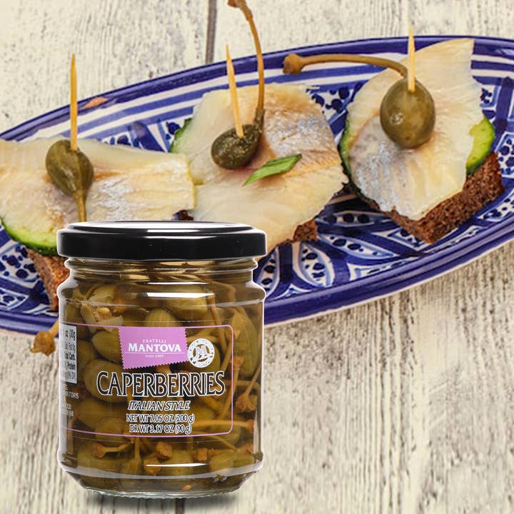 Fine Italian Food - Wholesale Pickled Vegetables - Mantova Caperberries, 7.05 oz.6