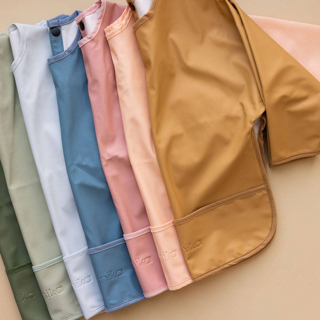 Minika - Wholesale Bib - Baby - Long sleeve bib - Ice1