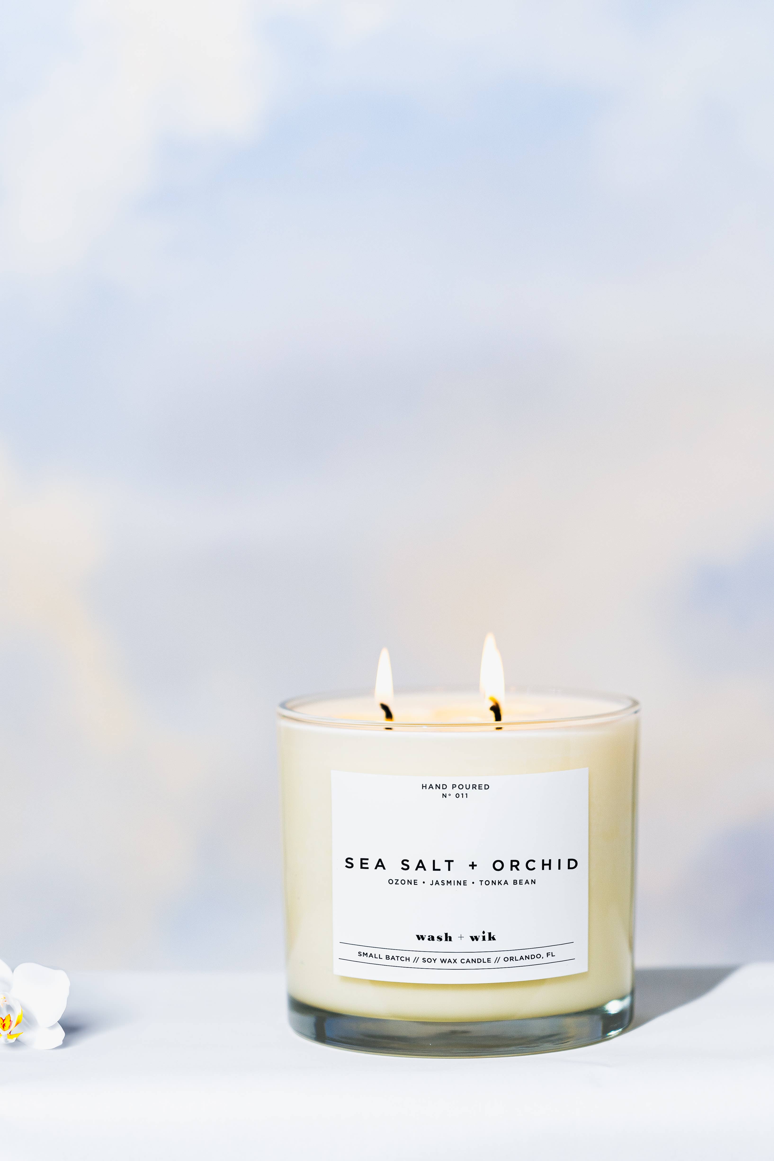 Wash and Wik - Wholesale Jar/Filled Candle - 3 Wick - 35oz Vessel - 2 Pound Soy Wax Candle by Wash + Wik8