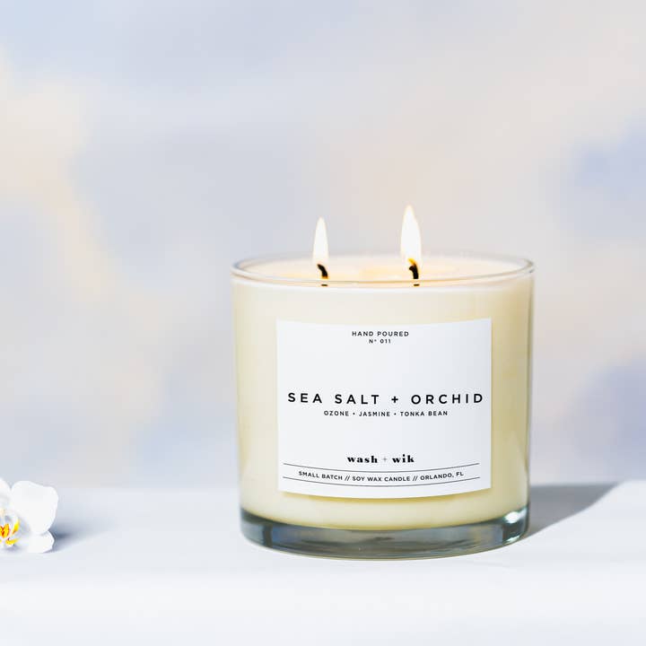 Wash and Wik - Wholesale Jar/Filled Candle - 3 Wick - 35oz Vessel - 2 Pound Soy Wax Candle by Wash + Wik8