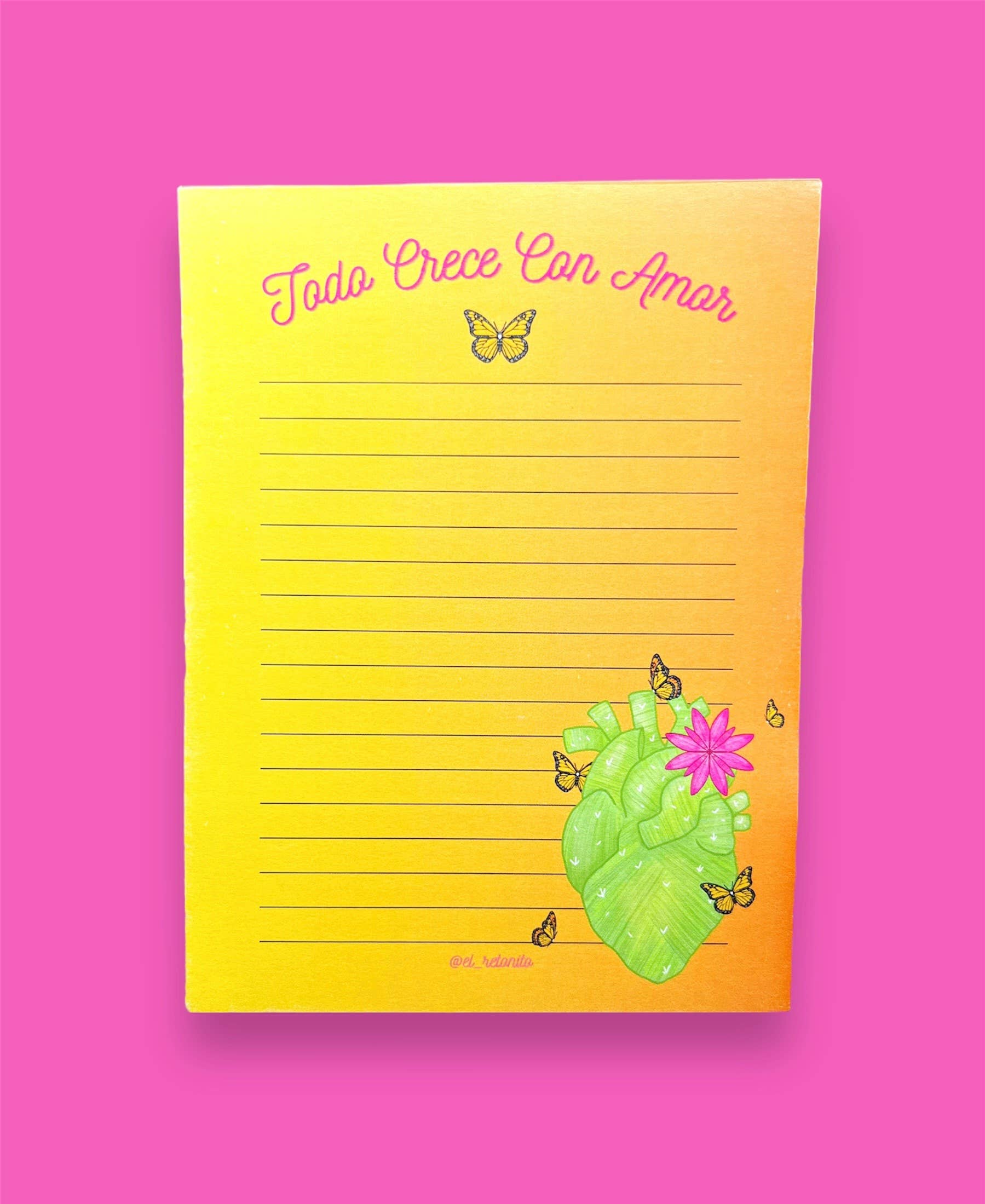 Crece Notepad for wholesale by El Retoñito