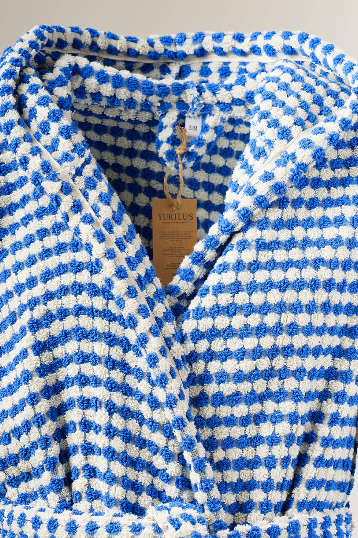 YURTLUS - Wholesale Robe - Women's - Unique 100% Cotton Pockets Bathrobe, Bubble Handwoven Robe69