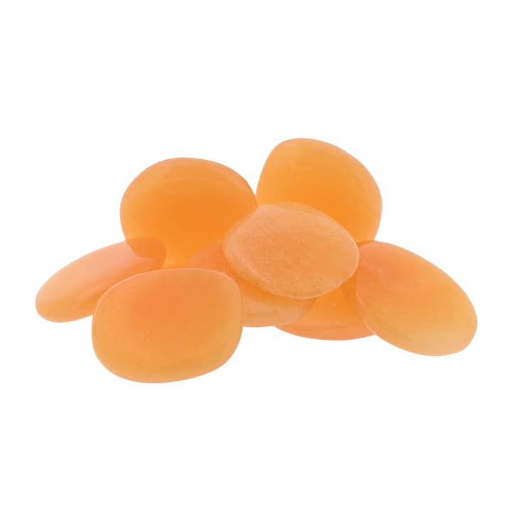 Orange Calcite Pocket Stones - 1/2 lb for wholesale by Rock Restock
