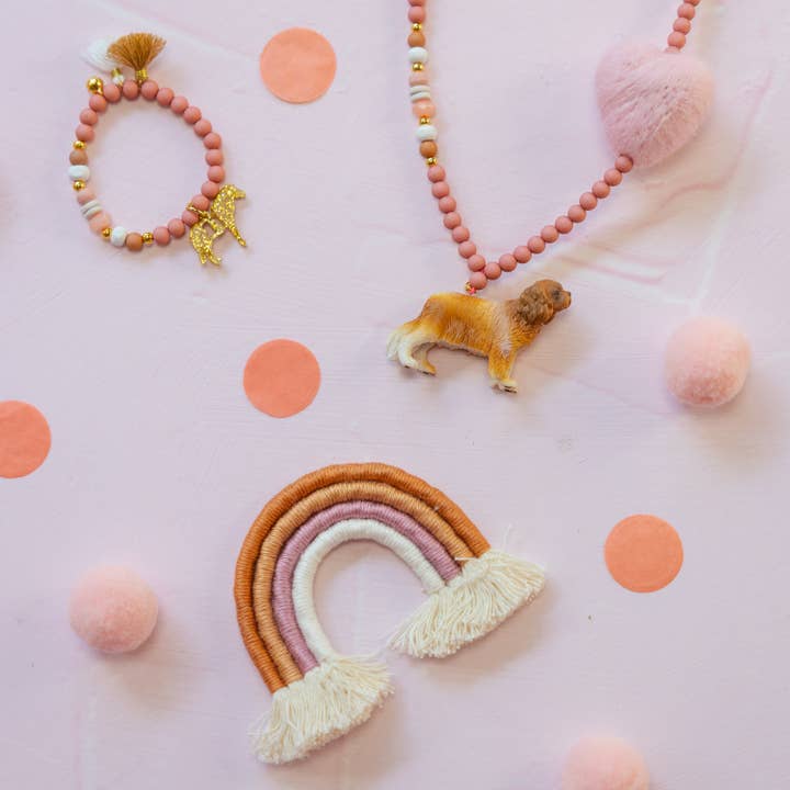 Feestbeest-kids – wholesale Pärlarmband – Barn – Armband Sweetheart Rosa4