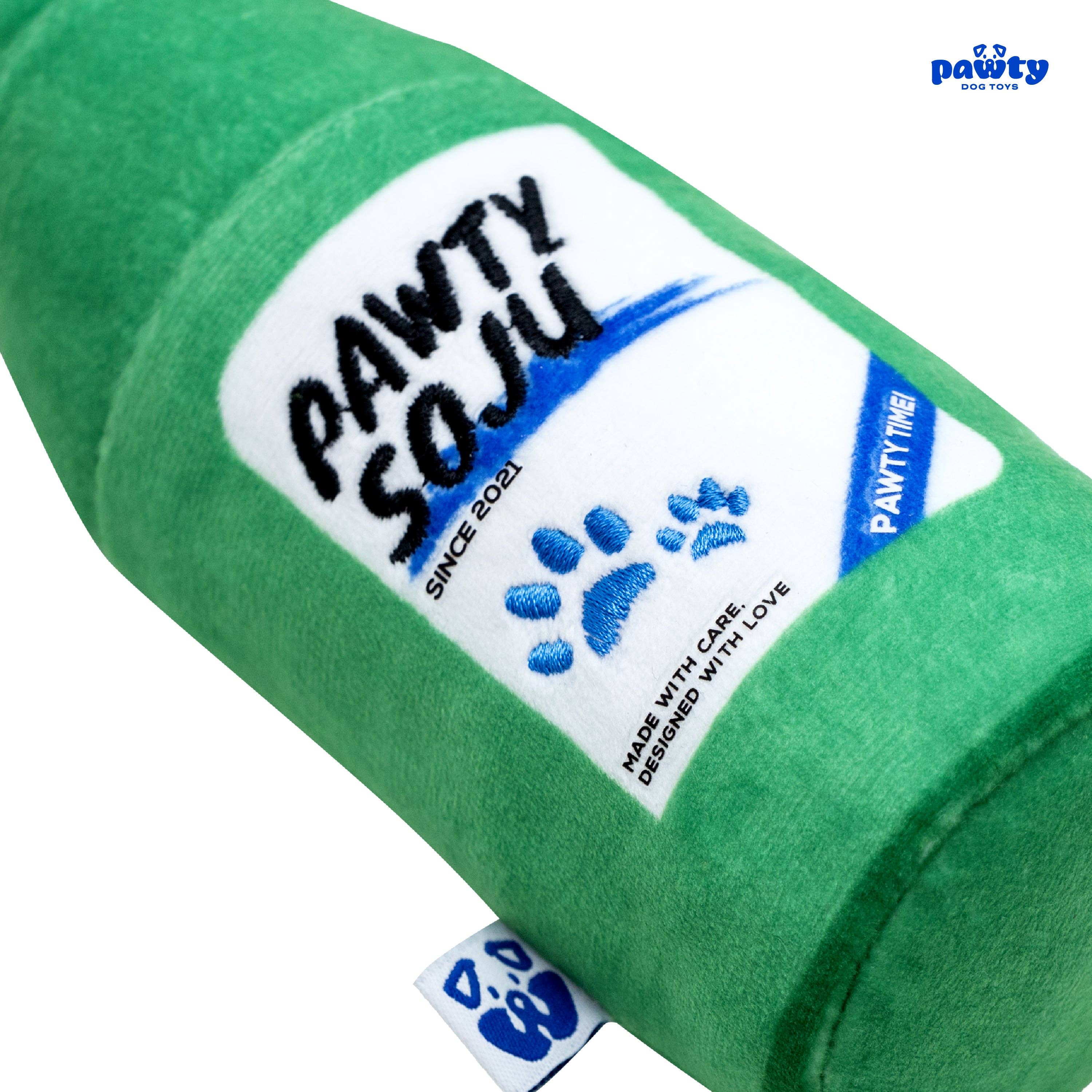 PAWTY Dog Toys - Wholesale Pet Plush Toy - Dog - Korean Soju Bottle Parody Plush Dog Toy2