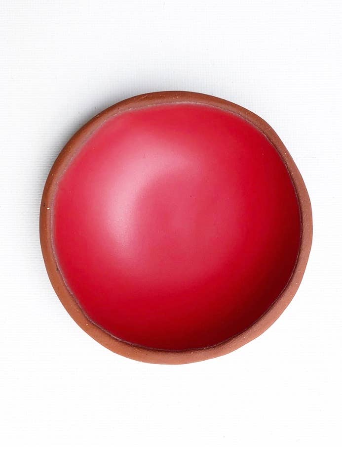 Terra Red Trinket Dish - Satin Red for wholesale by Korai Goods