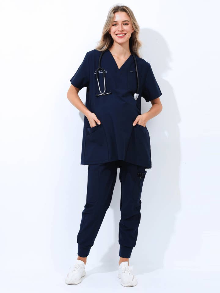 Alina Mae Maternity - Wholesale Healthcare Uniform - Women's - Maternity Scrubs Shirt for Pregnancy33