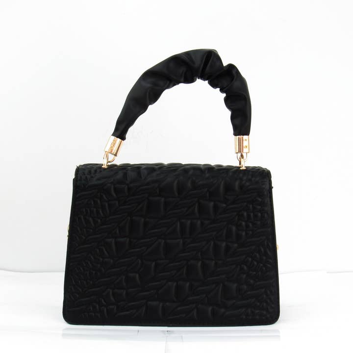 Black 7366 - Quilted Saddle Bag for wholesale on Faire