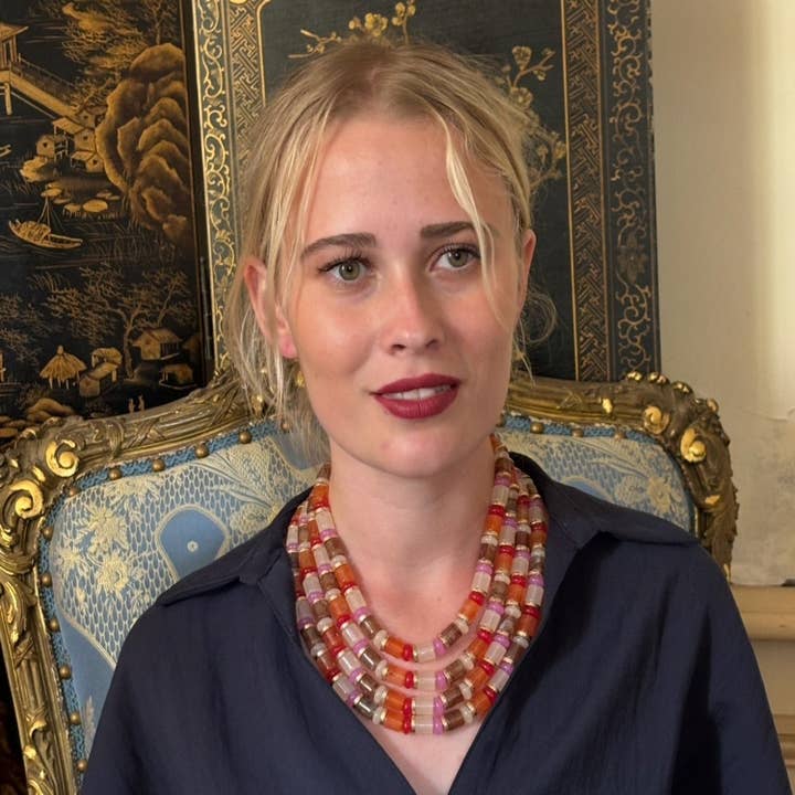 Michael Nash Jewelry - Vente Collier de perles - Collier Zita à quatre rangs en cornaline multicolore2