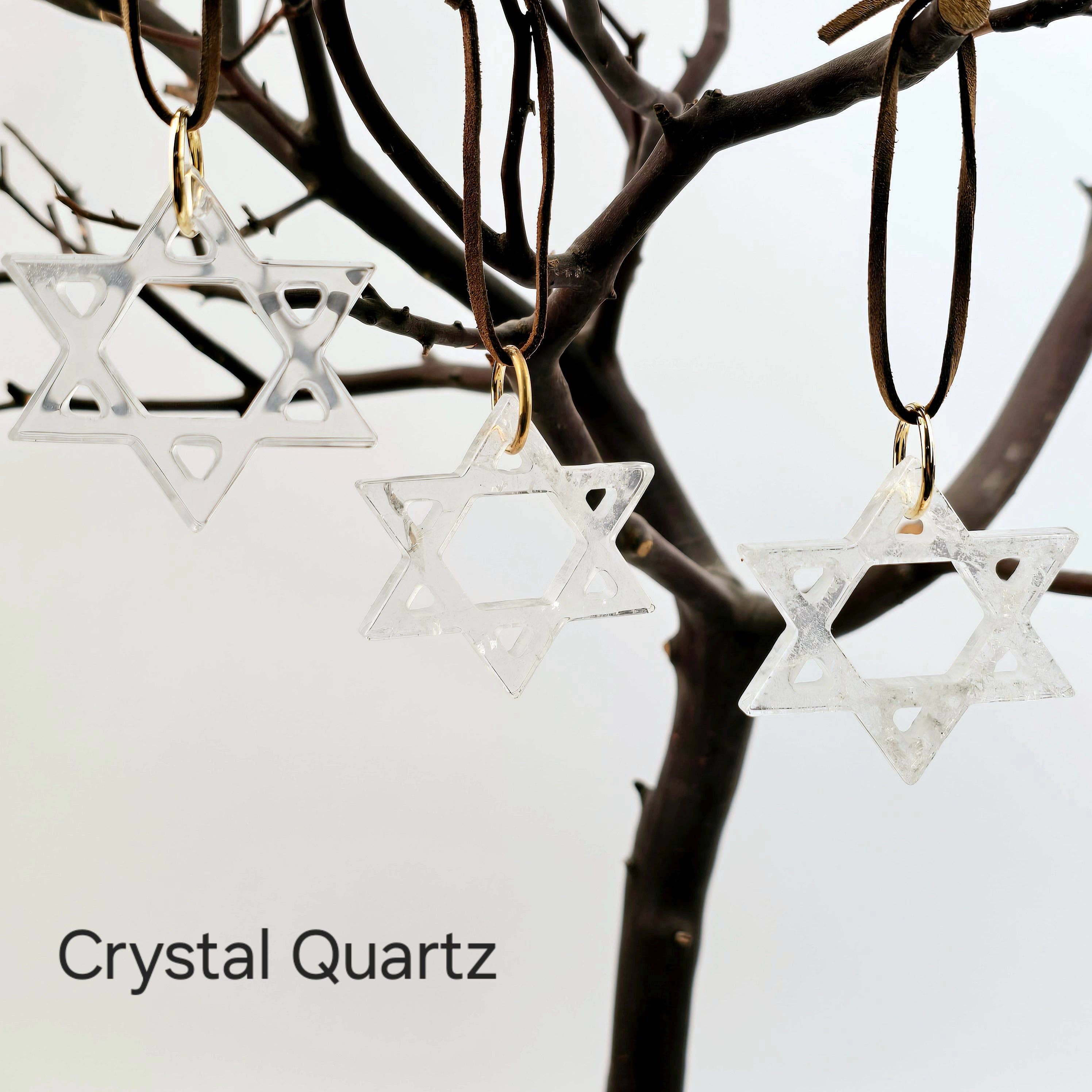 Rock Paradise - Wholesale Ornament - Crystal Star of David Ornament - You Choose Stone0