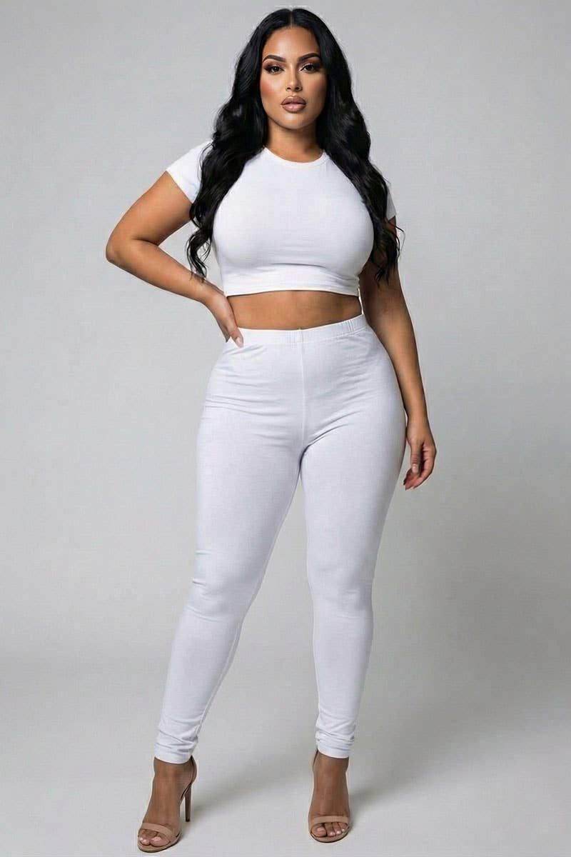 CAPELLA APPAREL - Wholesale Athletic/Lounge Leggings - Women's - Plus Basic Solid Leggings21